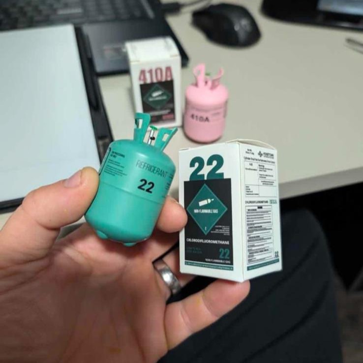 R-22 Miniature Refrigerant Tank, Realistic HVAC Novelty